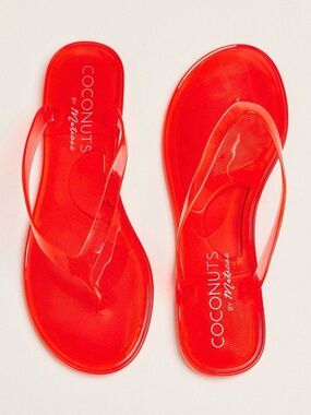 Matisse Olsen Red Jelly Flip-Flop Sandals